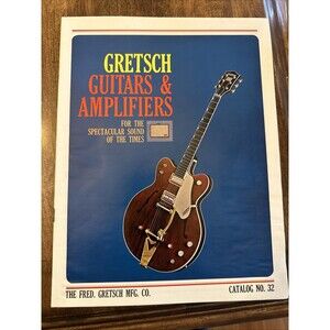 Vintage Gretsch Guitars & Amplifiers Catalog No. 32 60s Duo Jet Corvette Clipper